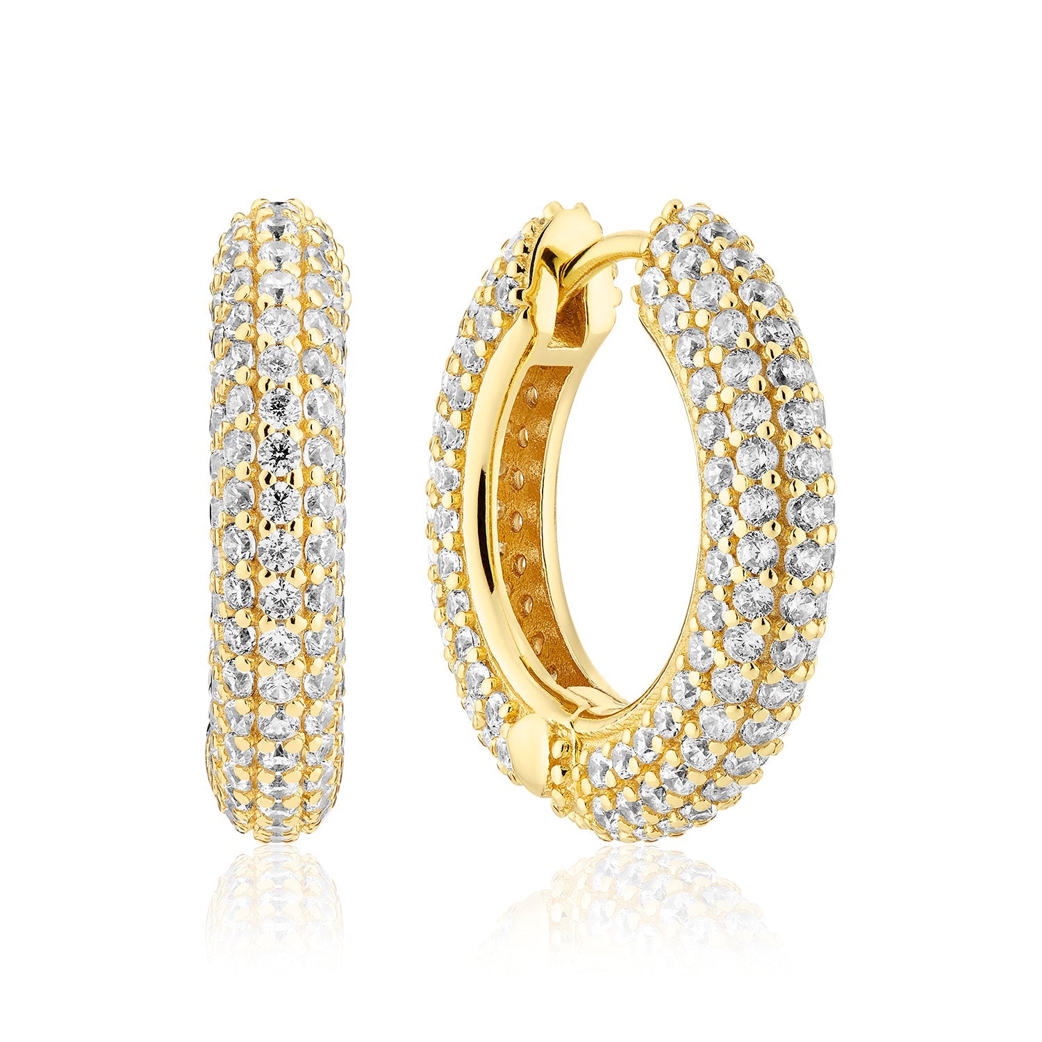 18K gold plated | White | Medio