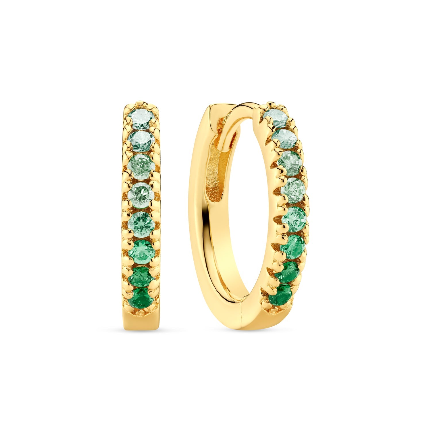 18K gold plated | Green | Medio