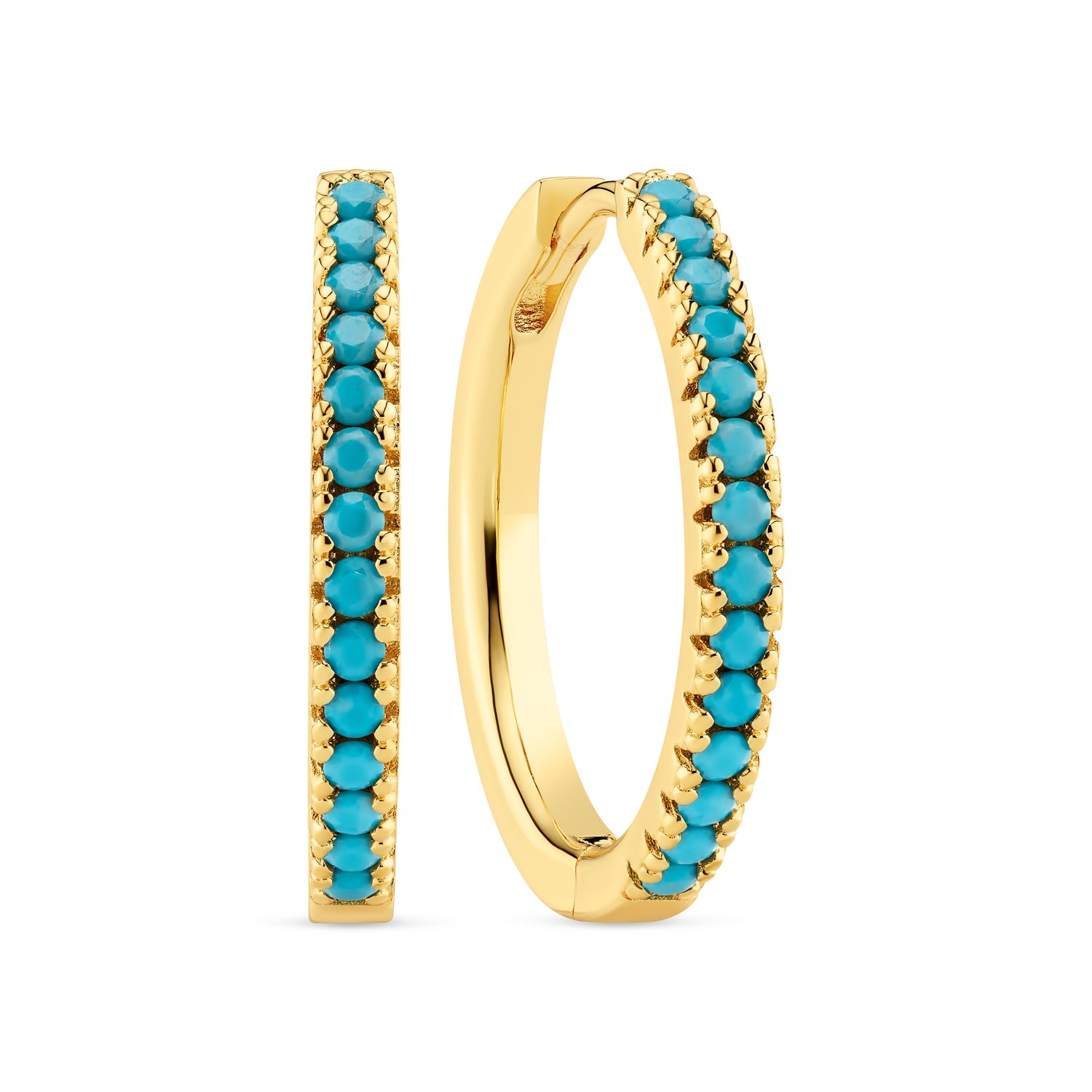 18K gold plated | Turquoise | Grande