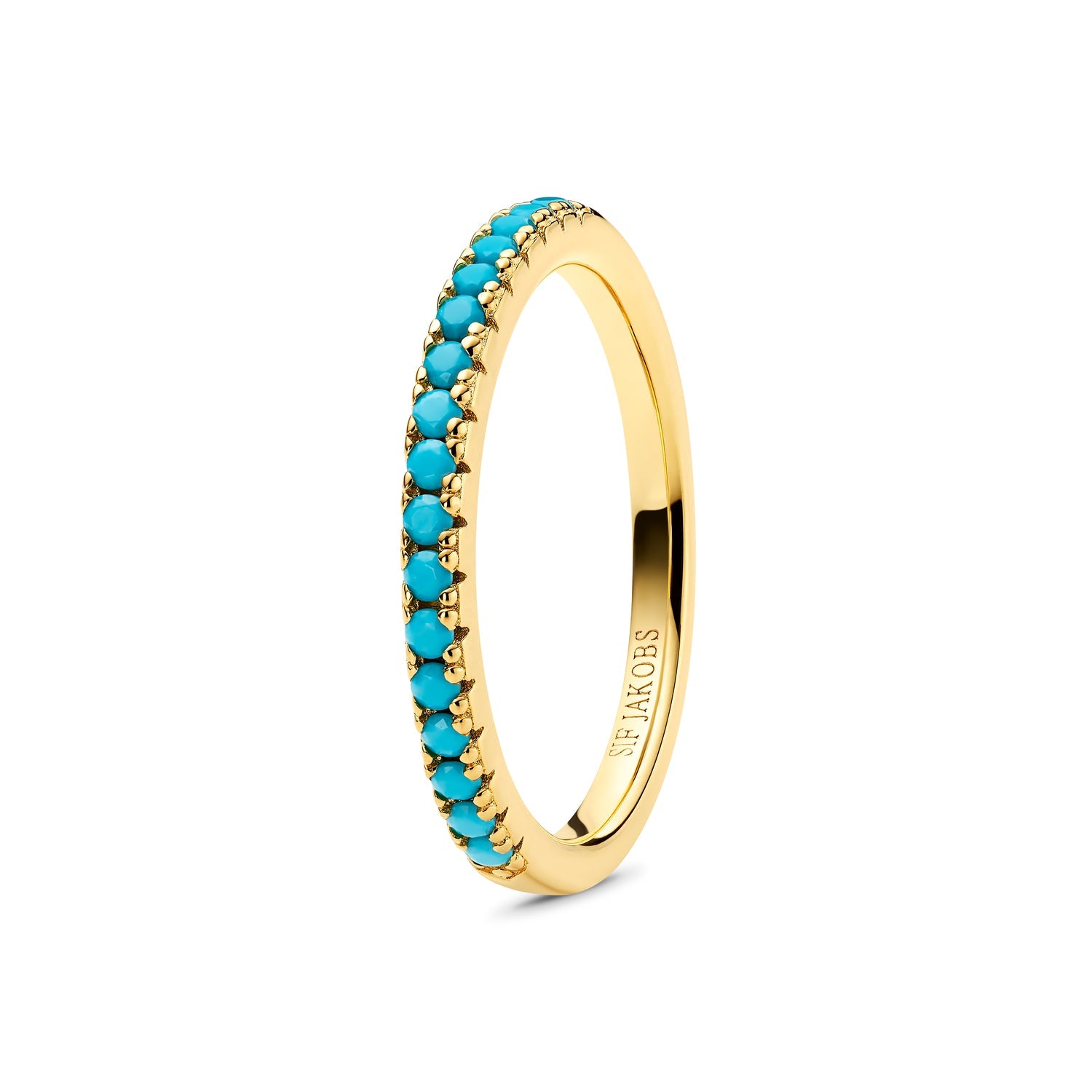 18K gold plated | Turquoise | 60, 18K gold plated | Turquoise | 58, 18K gold plated | Turquoise | 56, 18K gold plated | Turquoise | 54, 18K gold plated | Turquoise | 52, 18K gold plated | Turquoise | 50