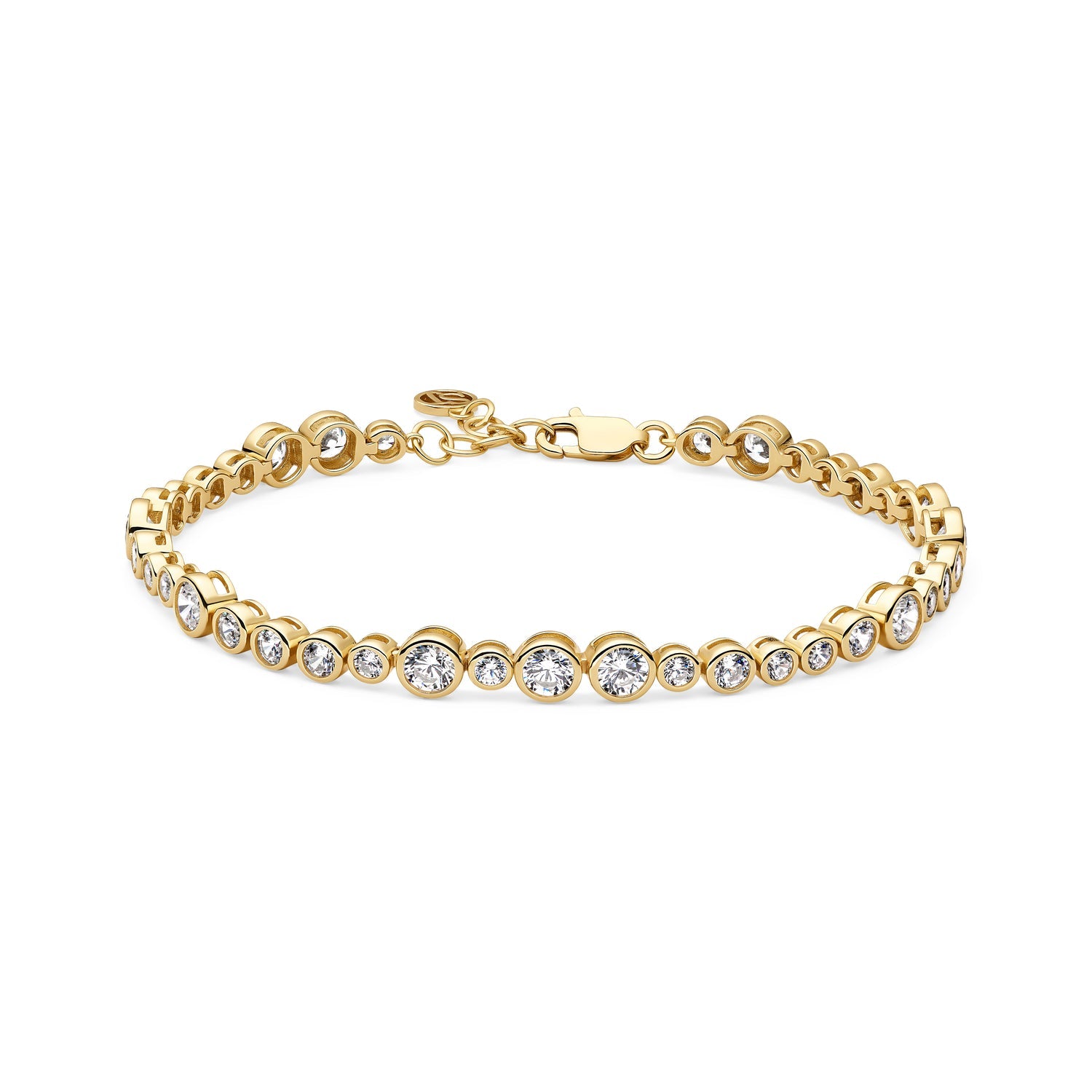 18K gold plated | White