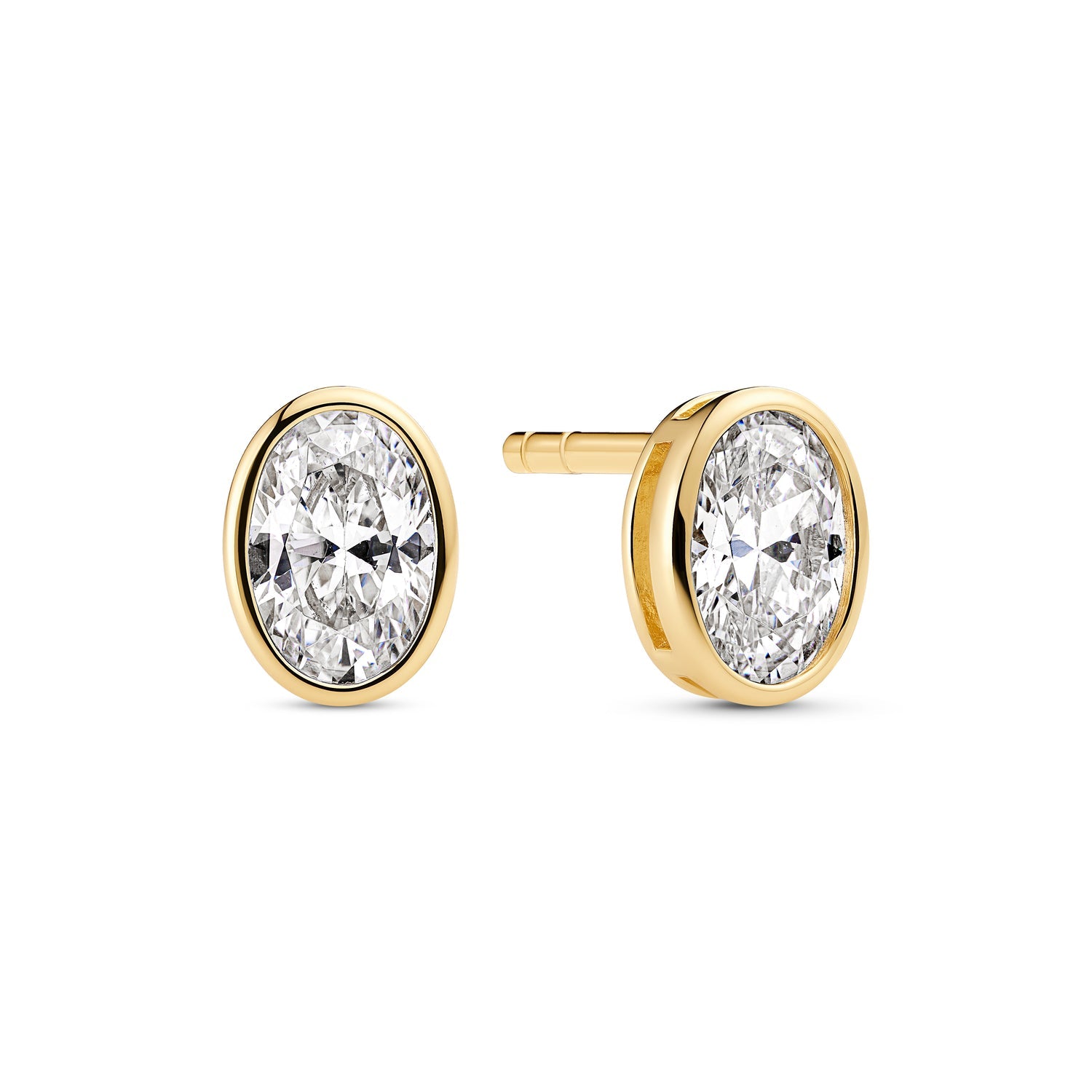18K gold plated | White
