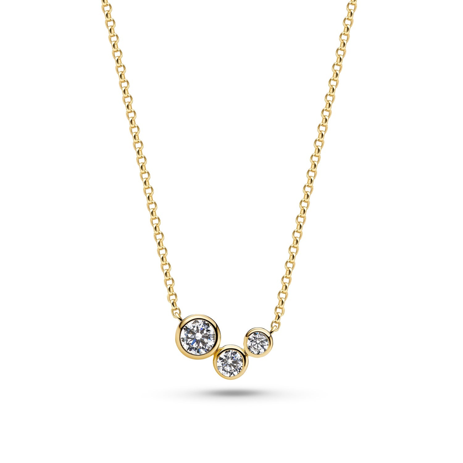 18K gold plated | White