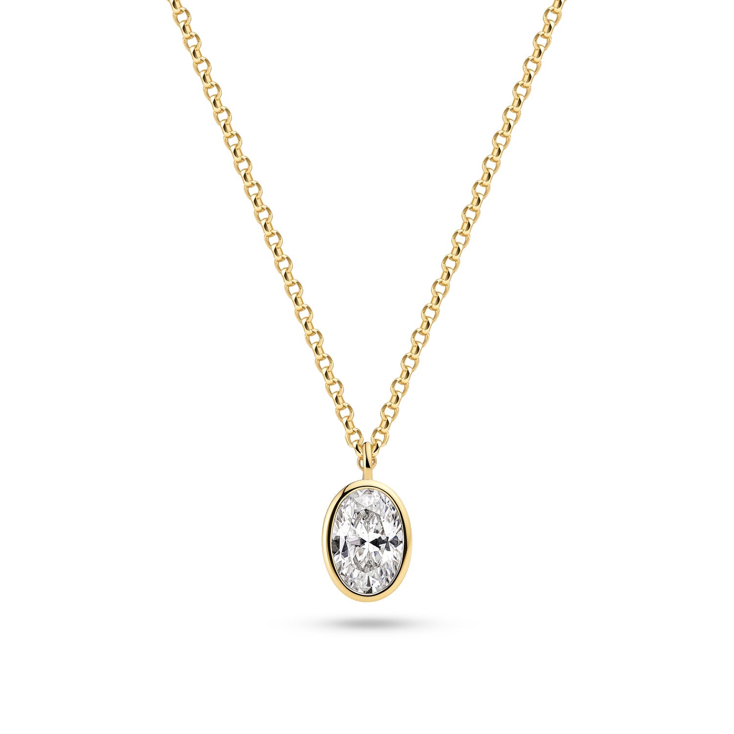 18K gold plated | White