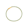 18K gold plated | Green | 16 cm
